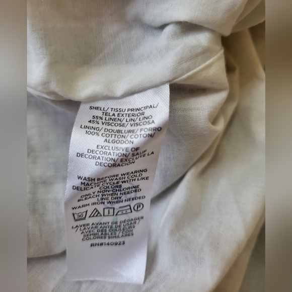 LOFT Elegant White and Lavender Midi Dress, Size 6 - Picture 6 of 8